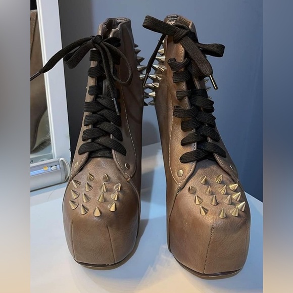 2014 Coachella Jeffrey Campbell Knockoff Platform Spike Heels Kesha Lady Gaga - Picture 2 of 6